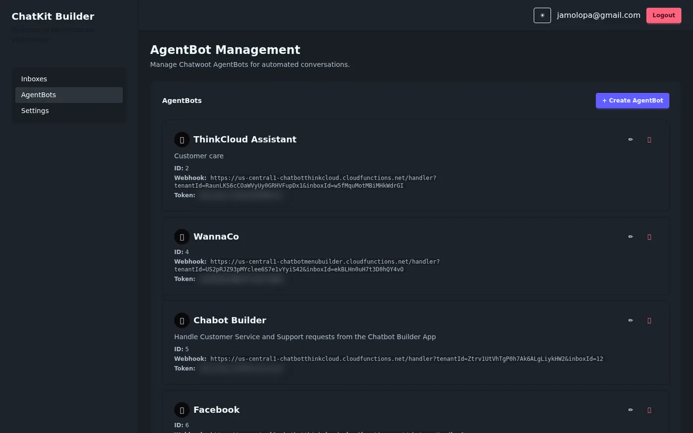 ChatKit agent bots