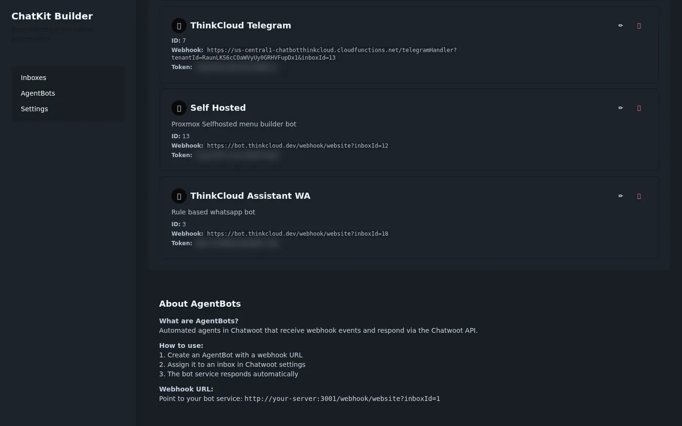 ChatKit settings